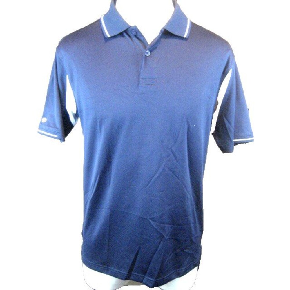 Mens Holloway Blue SS Polo Golf Casual Shirt sz M